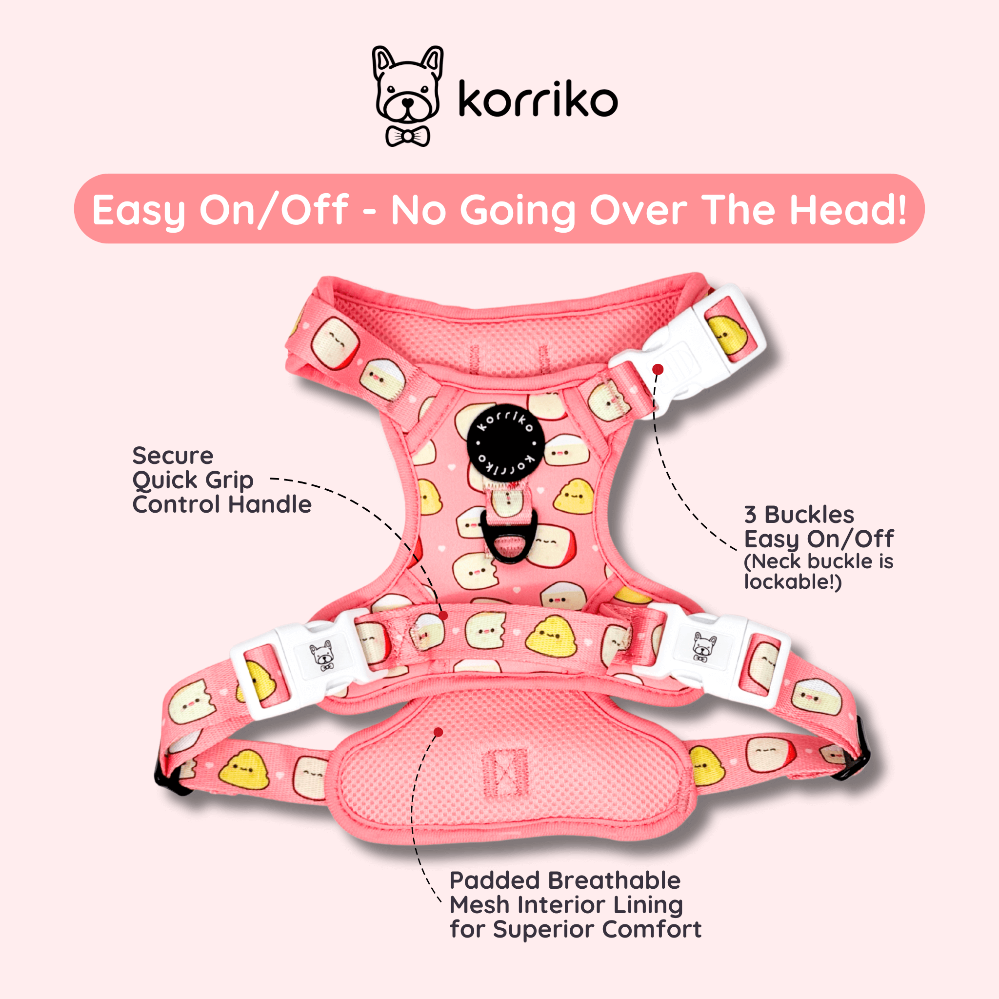 Essential Exploration No-Pull Harness Walk Set - Cheese (3-Piece)