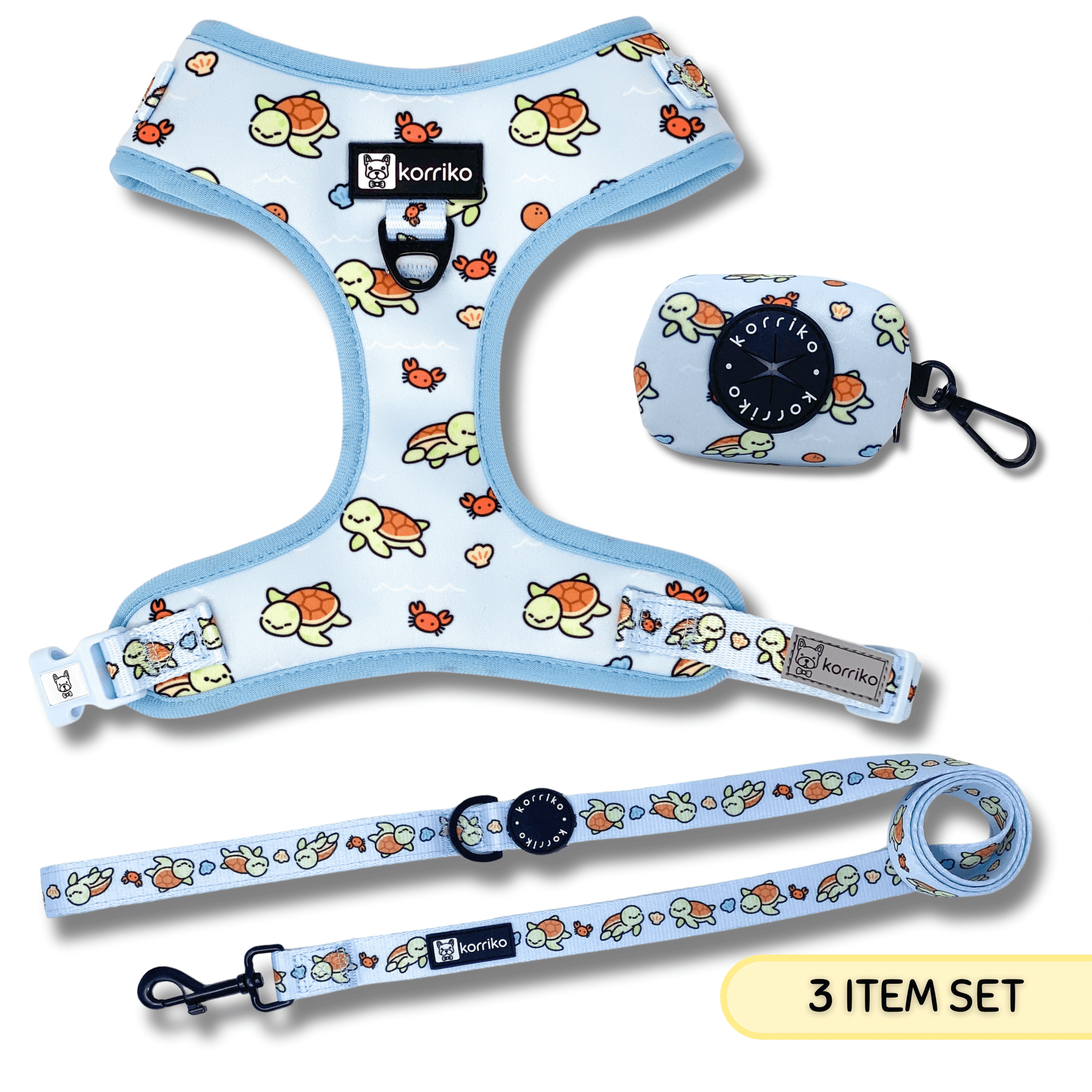 Essential Adjustable Harness Walk Set - Under The Sea (3-Piece)