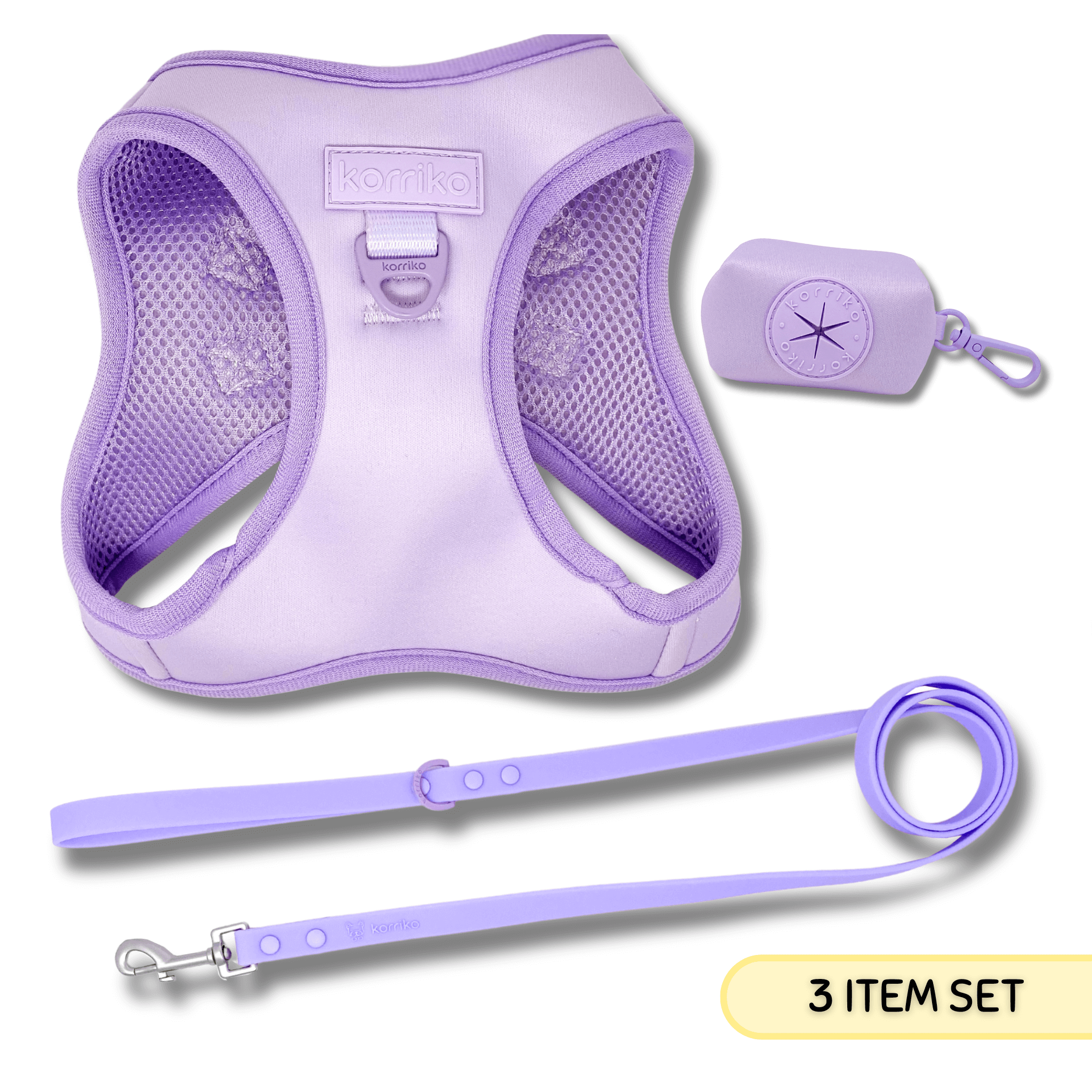 Essential Step-In Harness Walk Set - Lilac (3-Piece) (Final Sale)