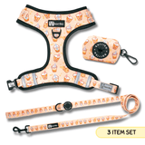 Essential Adjustable Harness Walk Set - Milk Tea (3-Piece)