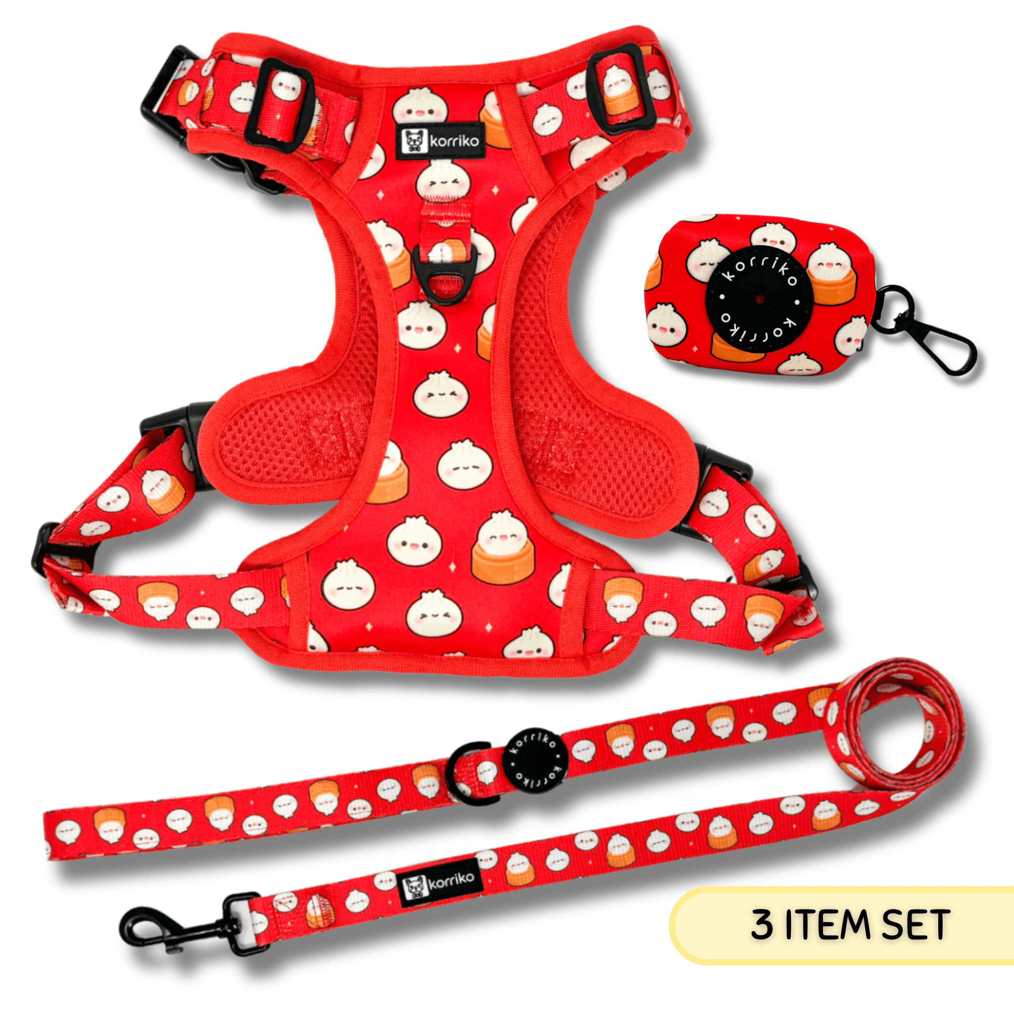 Starter Walk Kit - Exploration No-Pull Harness - Soup Dumpling (3-Piece) (Preorder - Late June)