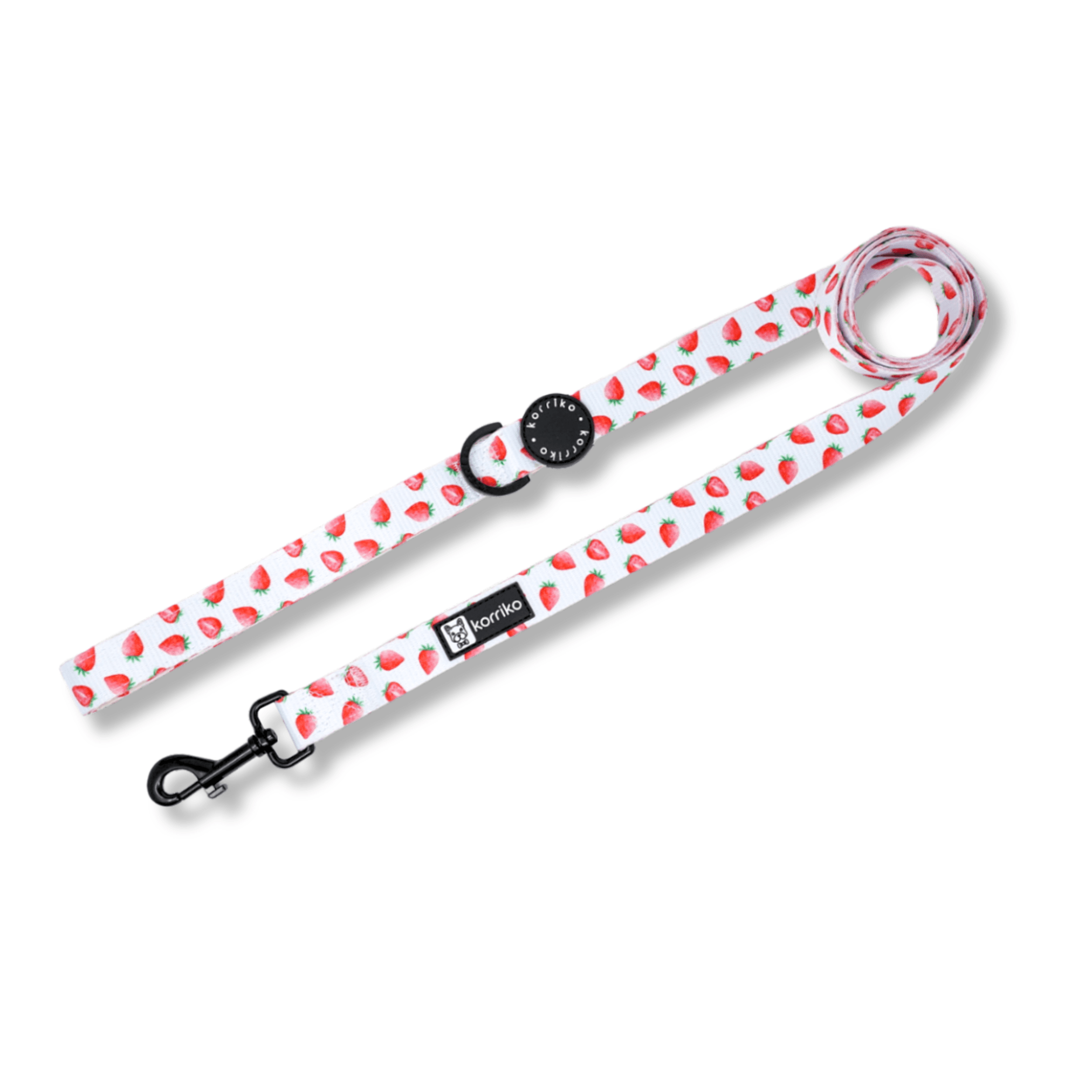 Dog Leash - Strawberries & Cream