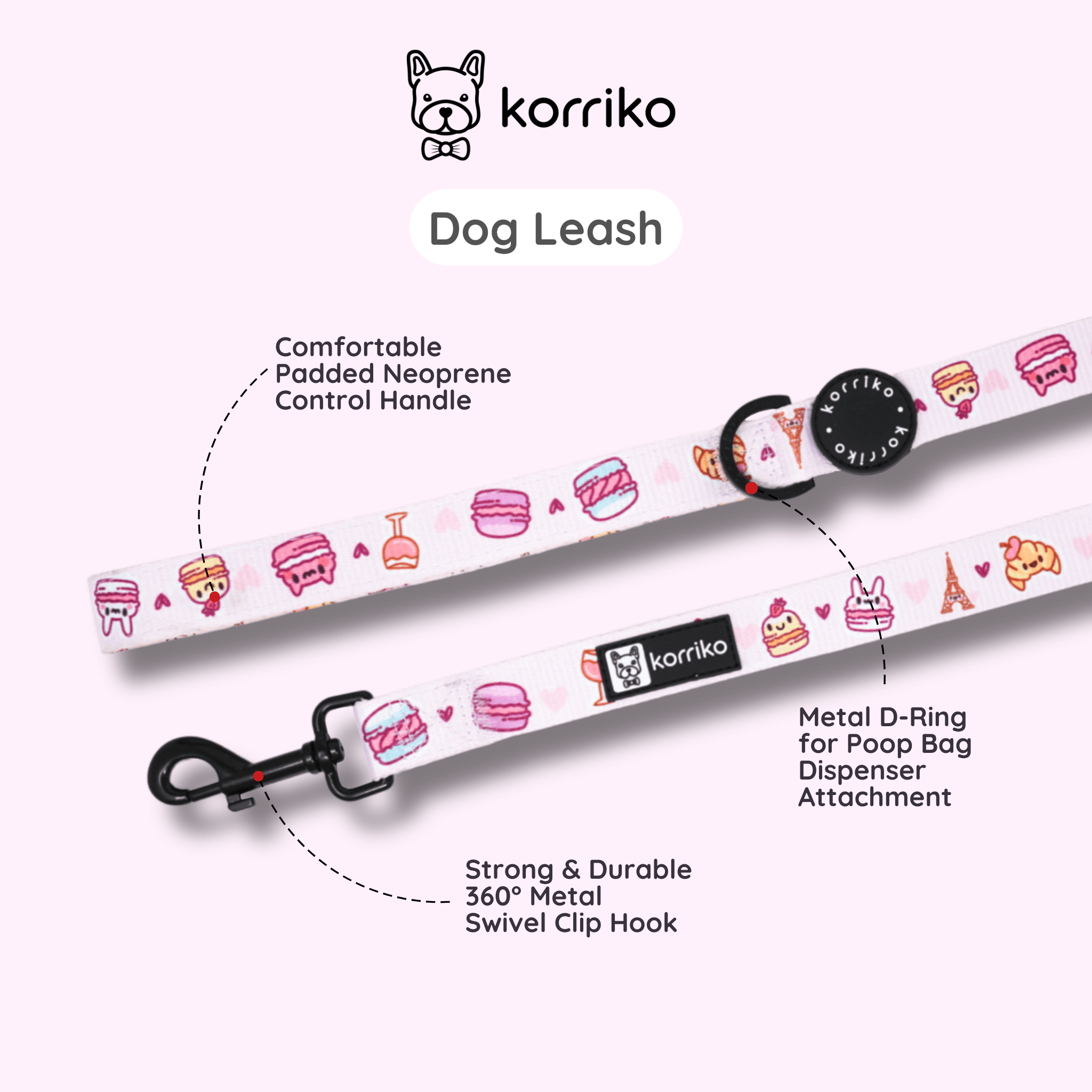 Dog Leash - Patisserie (Final Sale)