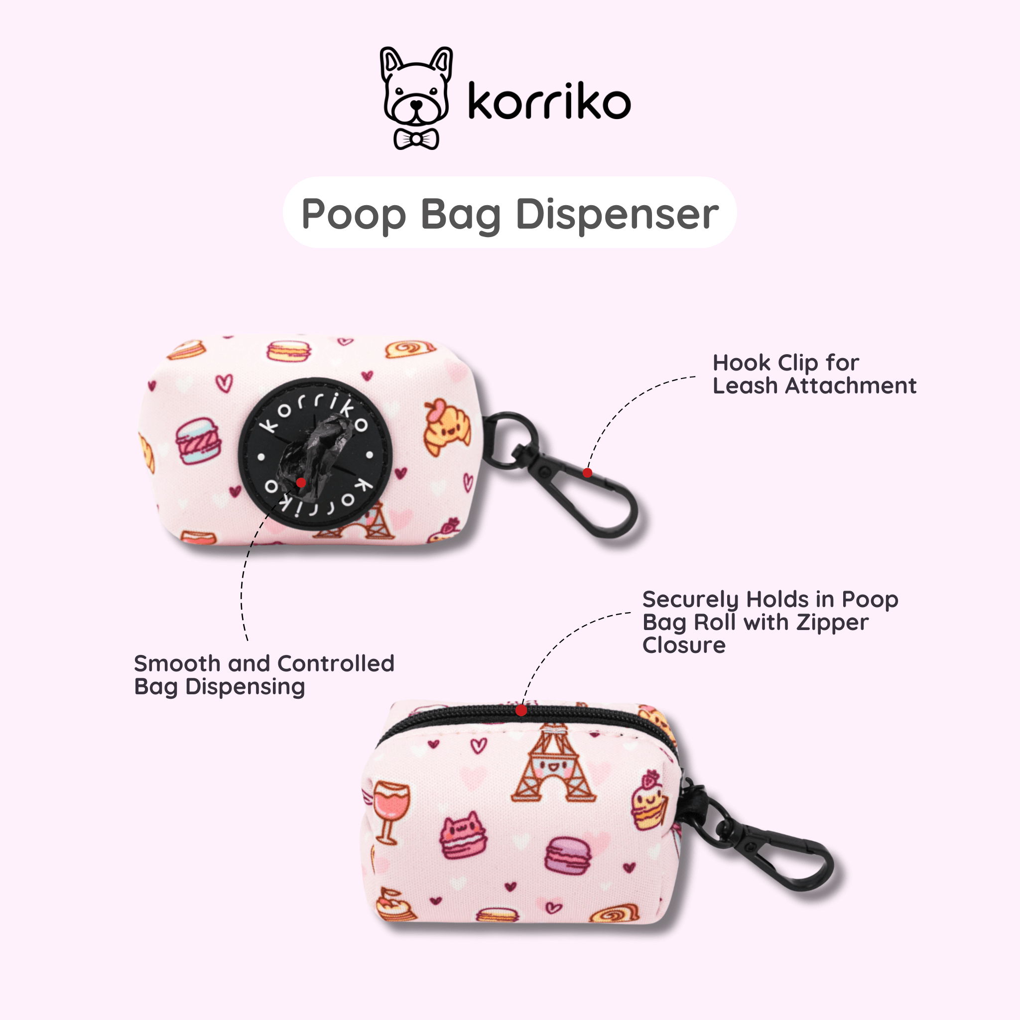 Poop Bag Dispenser - Patisserie (Final Sale)