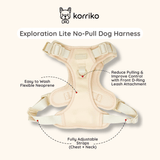 Exploration No-Pull (Step-In) Dog Harness -  Peaches & Cream (Final Sale)
