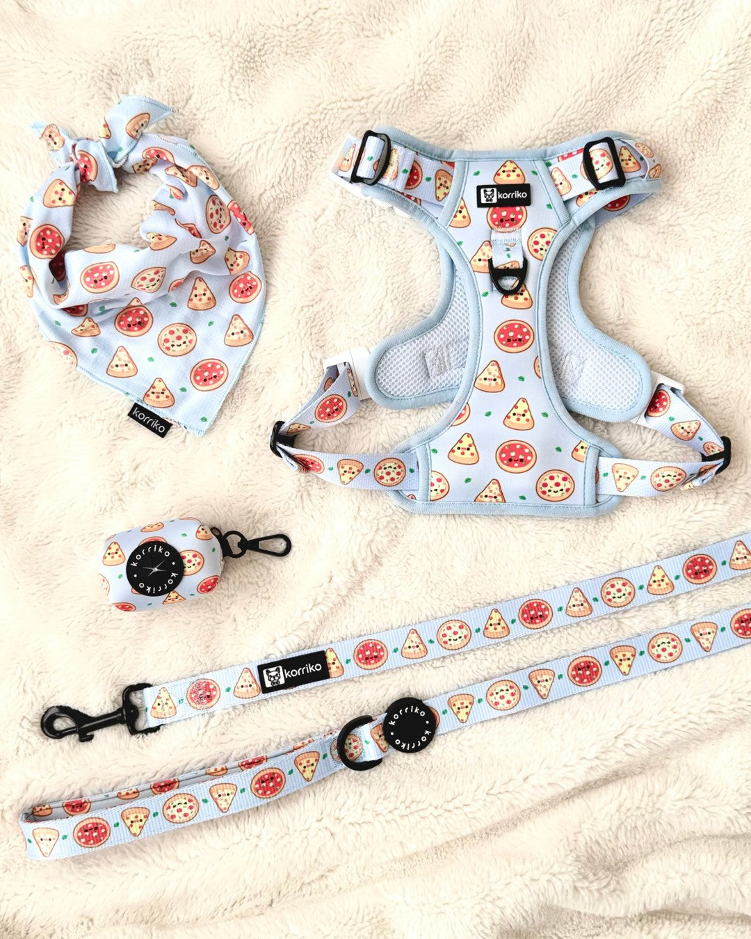 Ultimate Exploration No-Pull Harness Bundle Set - Pizza (4-Piece)