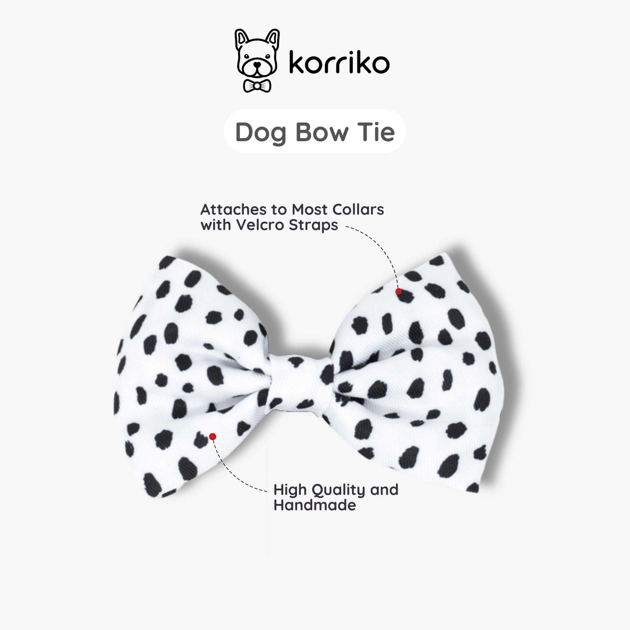 Dog Bow Tie - Spotted (Final Sale)