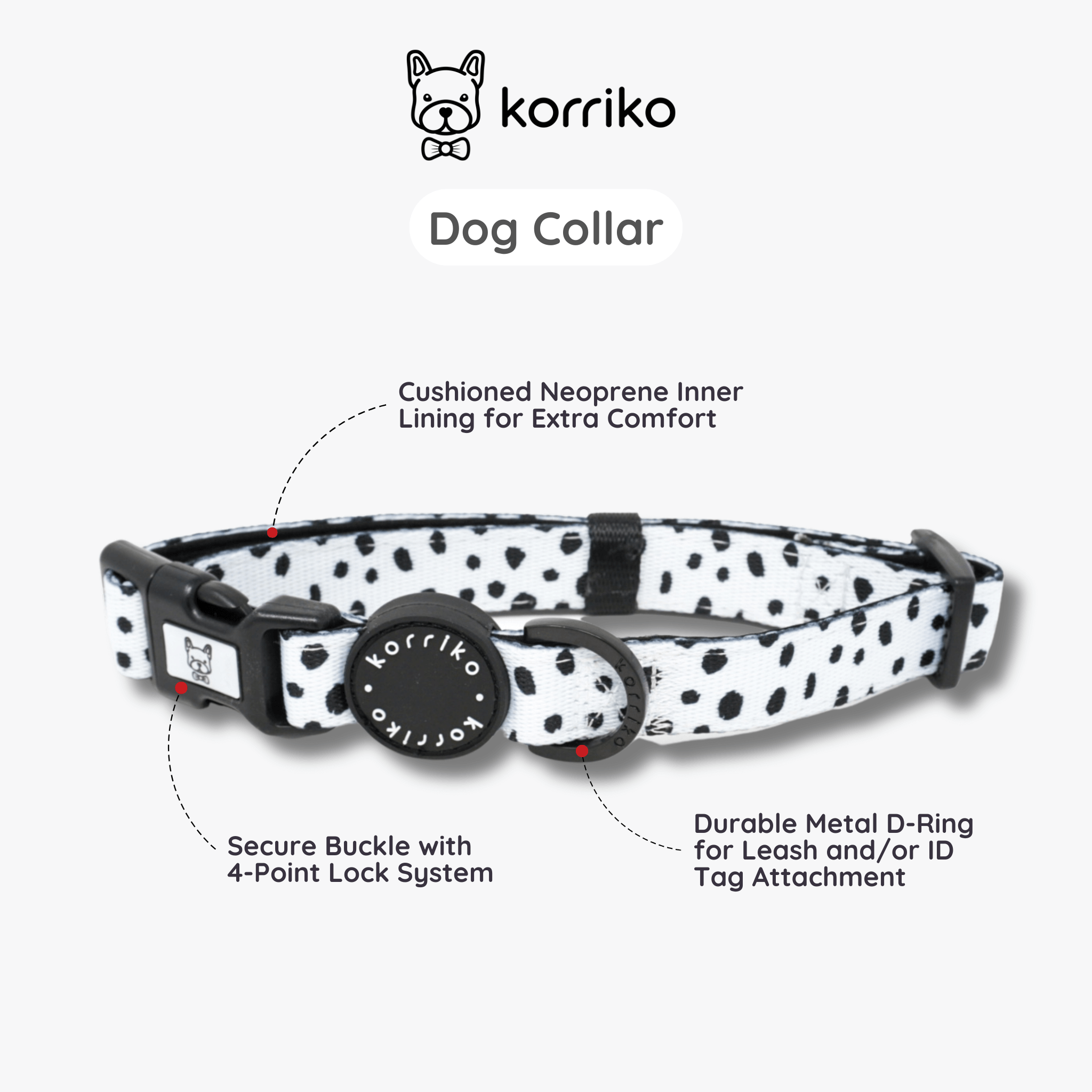 Dog Collar - Spotted (Final Sale)
