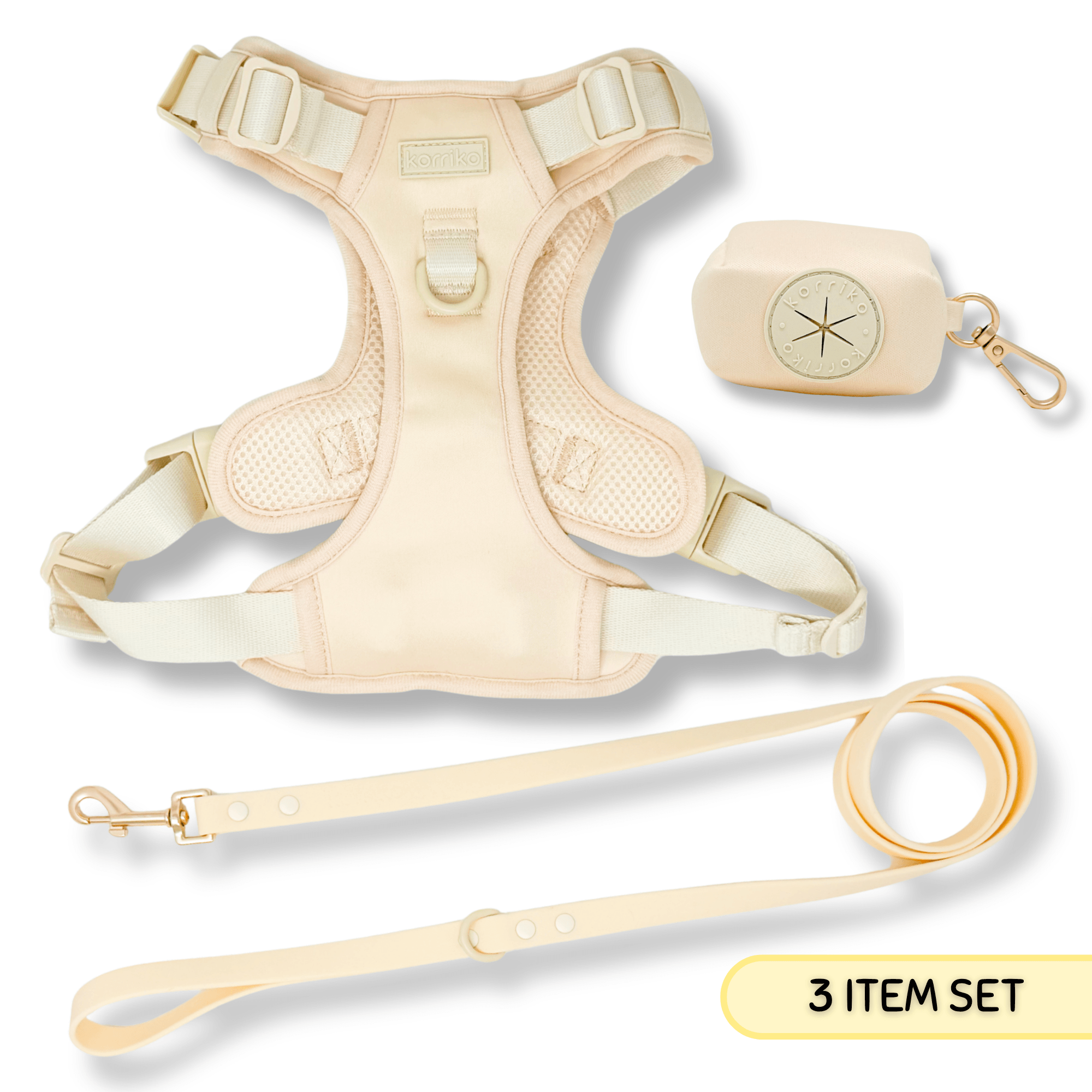 Starter Bundle - Exploration No-Pull Harness- Peaches & Cream (3-Piece) (Final Sale)