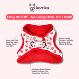 Step-In Dog Harness - Strawberries & Cream