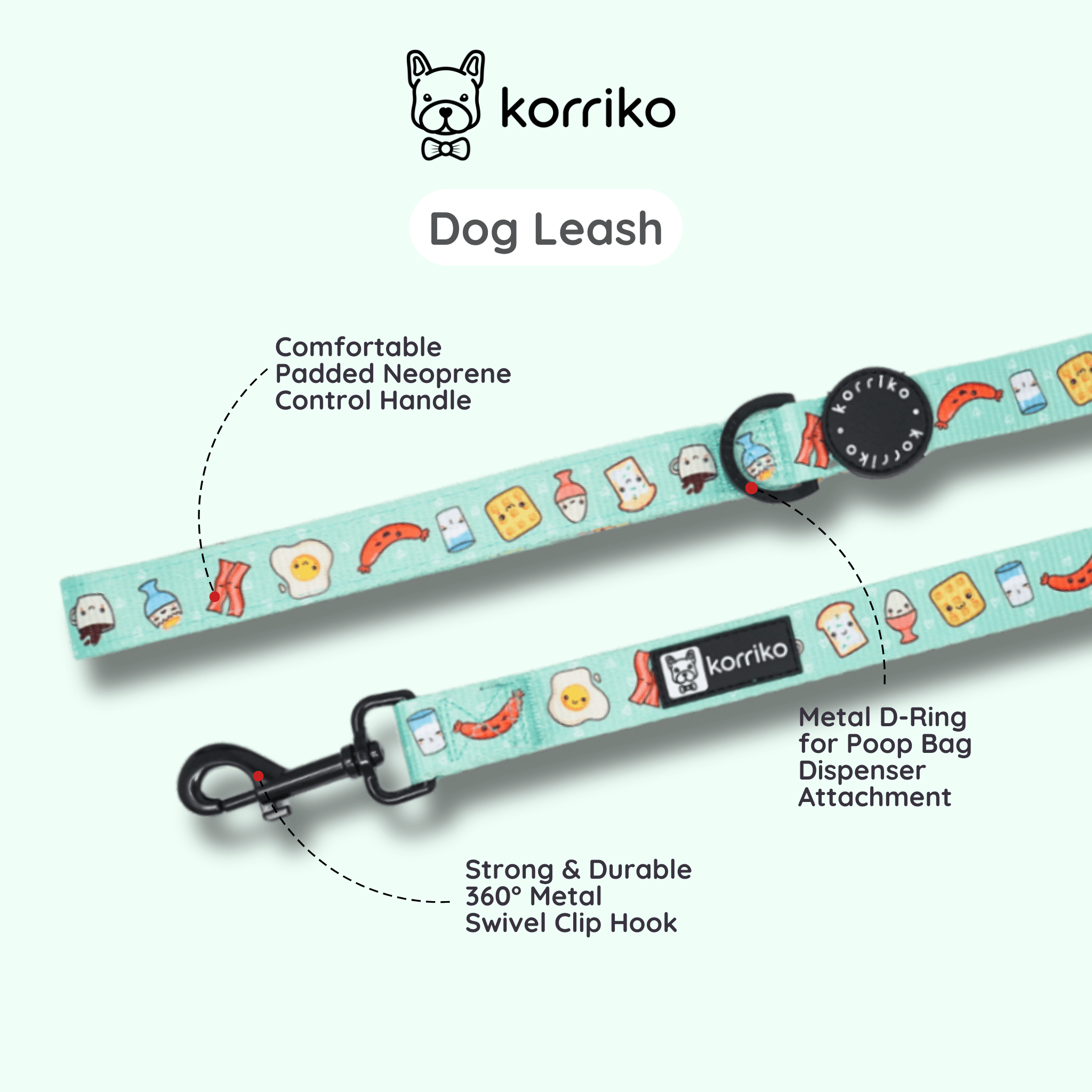 Dog Leash - Thanks A Brunch (Final Sale)