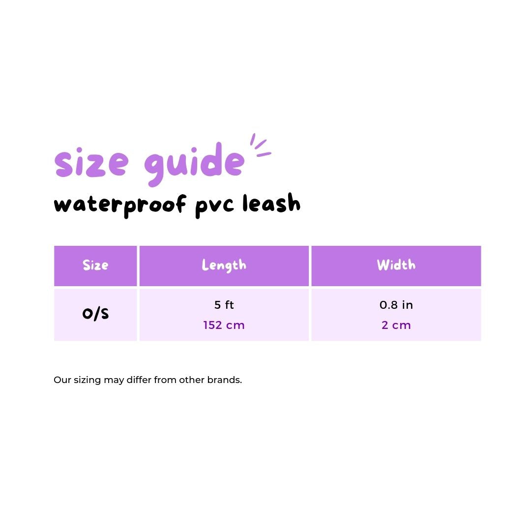 Waterproof PVC Dog Leash - Almond Nude (Preorder - Late June)